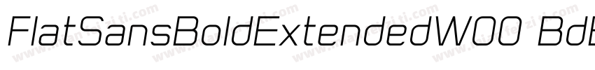 FlatSansBoldExtendedW00 BdEx字体转换